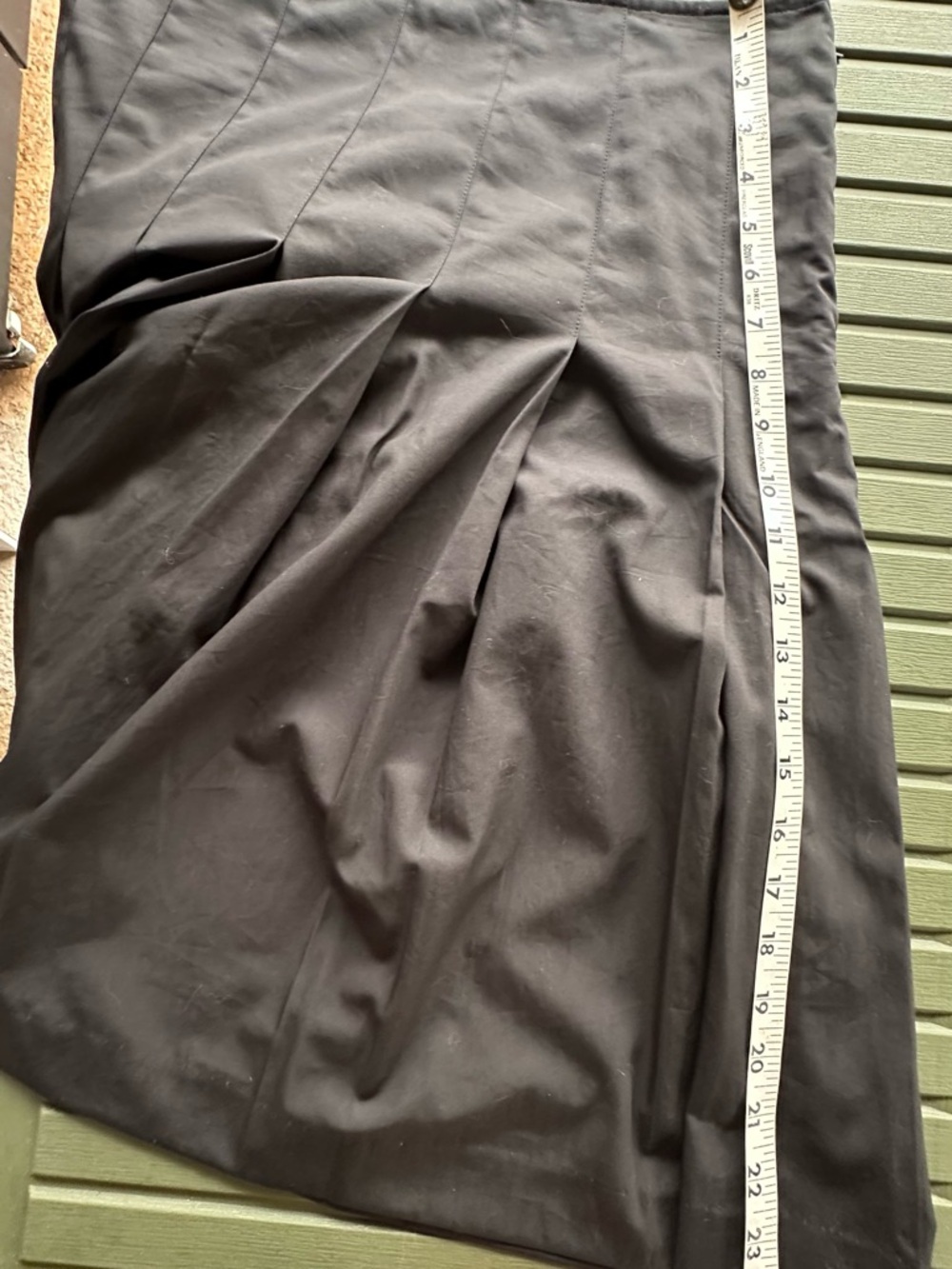 Banana Republic Black A-Line Pleated Skirt - Picture 7 of 7